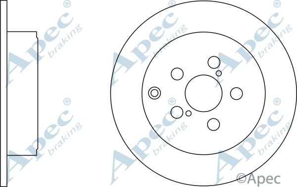 APEC BRAKING Тормозной диск DSK2262